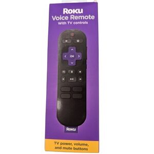 Roku Voice Remote with‎ TV Controls Push to Talk Voice Simple Setup